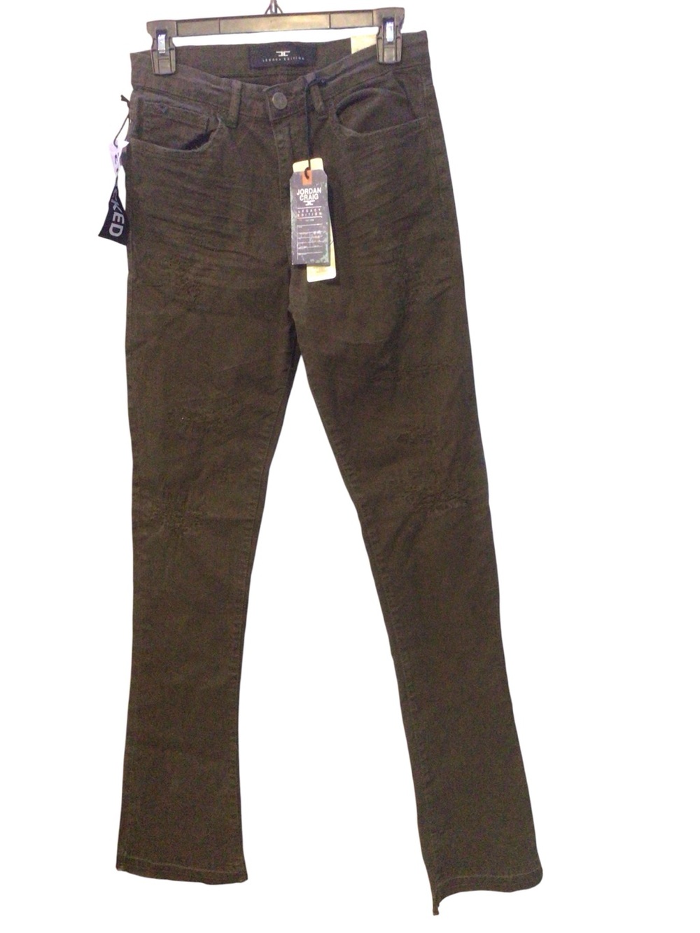 NWT...Boys Jordan Craig Legacy Edition Stacked style SZ 16 raw edge hem